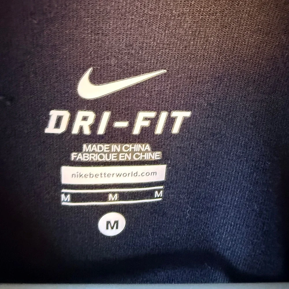 Nike Womens Dri-FIT Quarter Zip Pullover Black Long Sleeve Running Top Medium